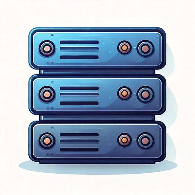 Server Icon Database Icon Cloud Server Hosting Icon Server Rack Data Center Netwerk Server We