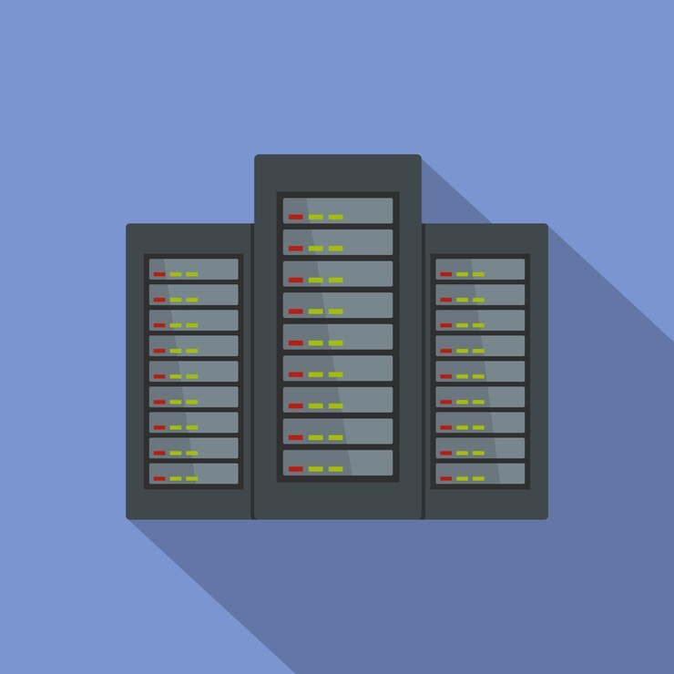 Vector server icon flat illustration of server vector icon for web