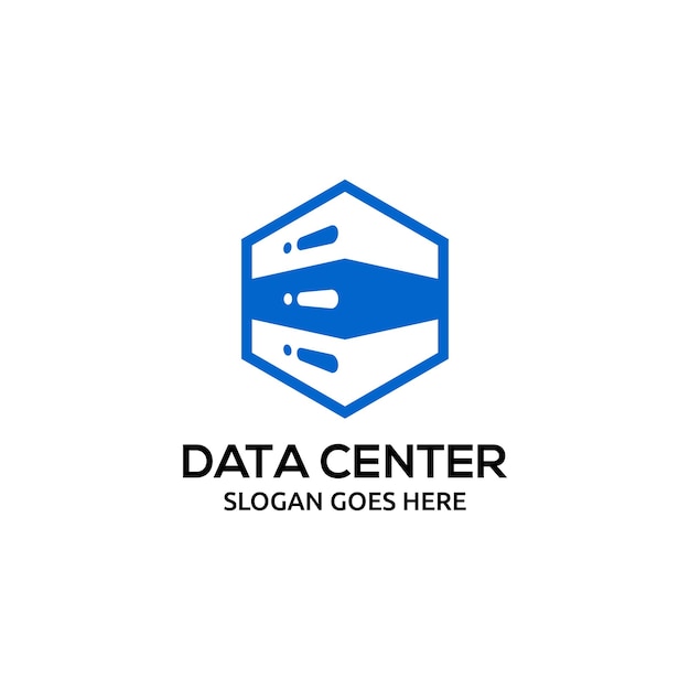 Server logo ontwerpsjabloon Big data logo concept Datacenter symbool Serverpictogram