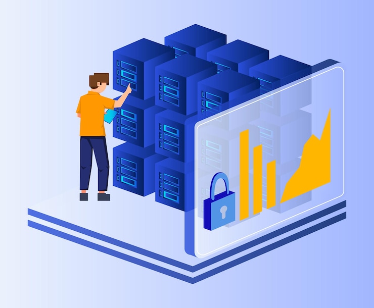 Vector server security room