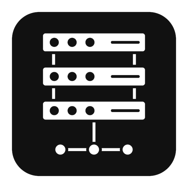 サーバーベクトルのアイコンをNo Codeのアイコンセットに使用できます