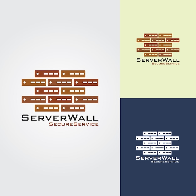 Vector server wall logo