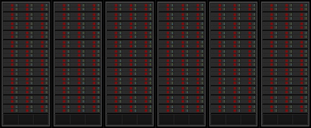 Vector servers in a row