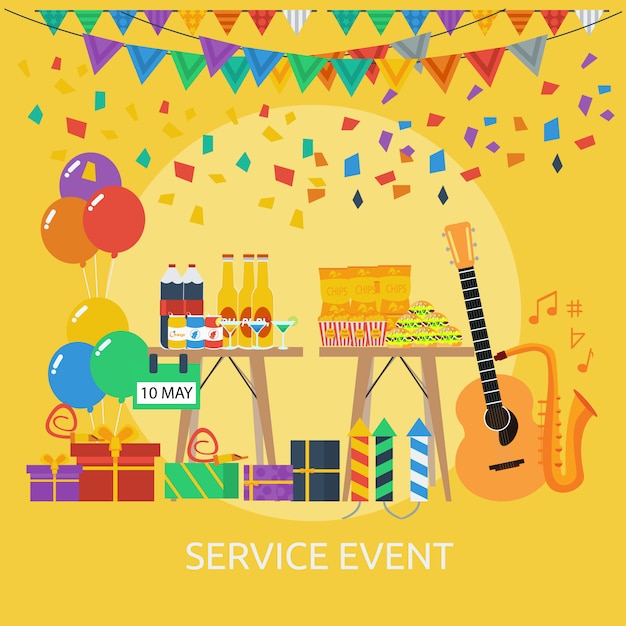 Vector service event conceptual design