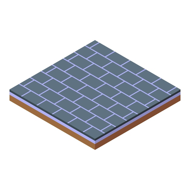 Service floor icon isometric vector Flooring installation New interior