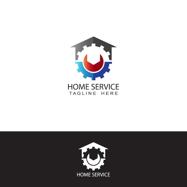 Service gear logo template