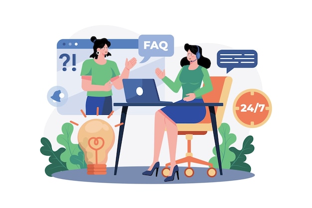 service guide answers customer faq