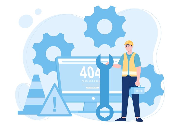Vector service hardware concept flat illustration