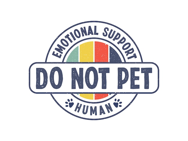 Service Human Do Not Pet voor grafische t-shirts