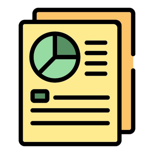 Service papier pictogram overzicht vector sociale business Corporate vertrouwen kleur plat