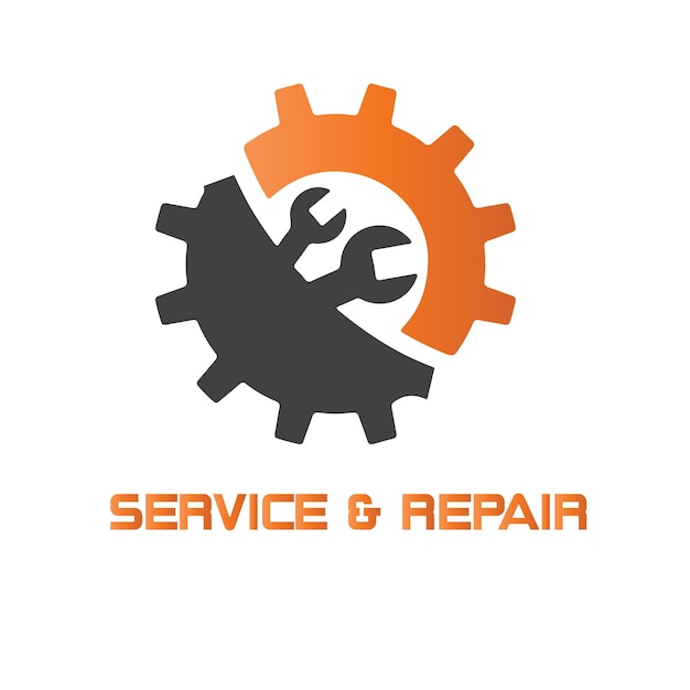 Service amp Repairing Logo sjabloon vector bestand