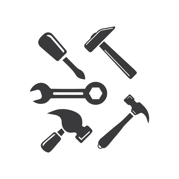 Service Tools vector pictogram illustratie ontwerpsjabloon