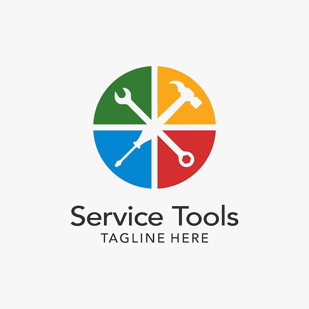 Servicetools logo ontwerp