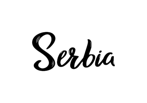 Servië belettering