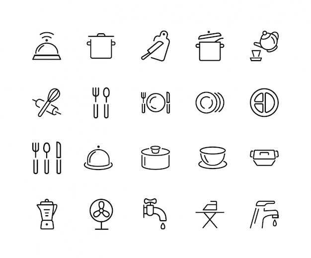 Servies icon set