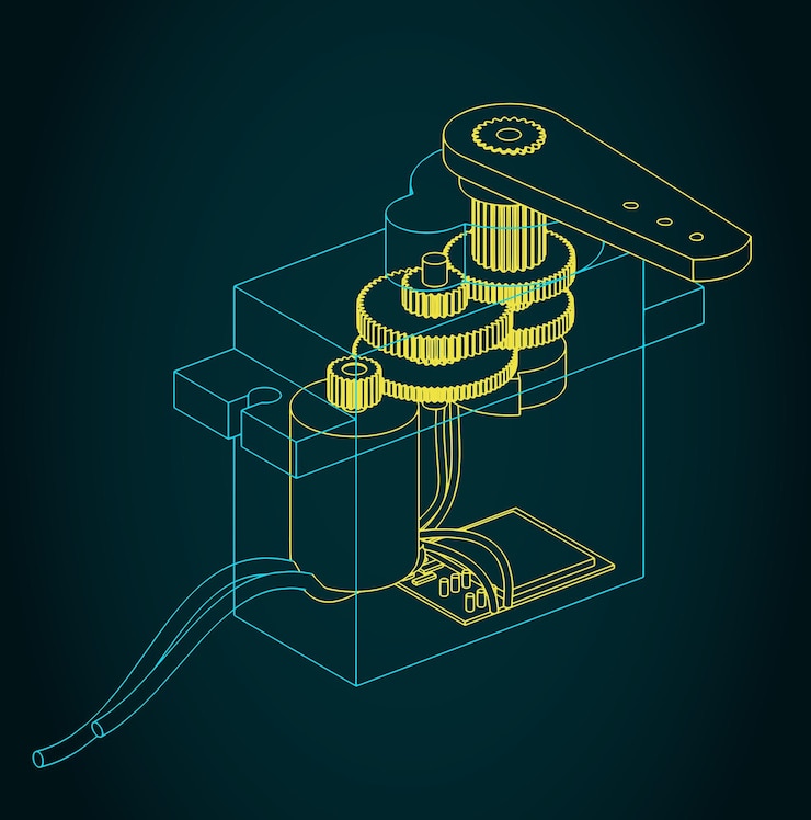 Vector servo motor blueprint