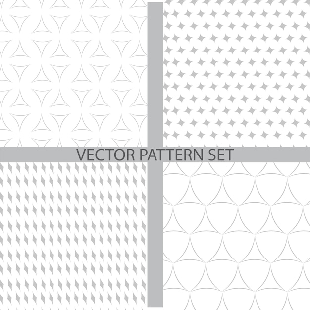 The set of 04 different abstract geometric pattern