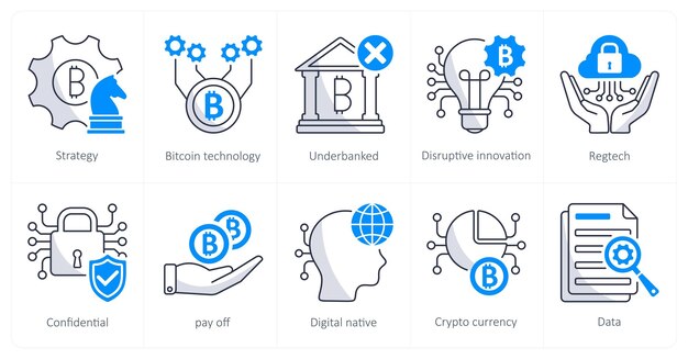 10 ビットコイン アイコン 戦略 ビットコインのテクノロジー
