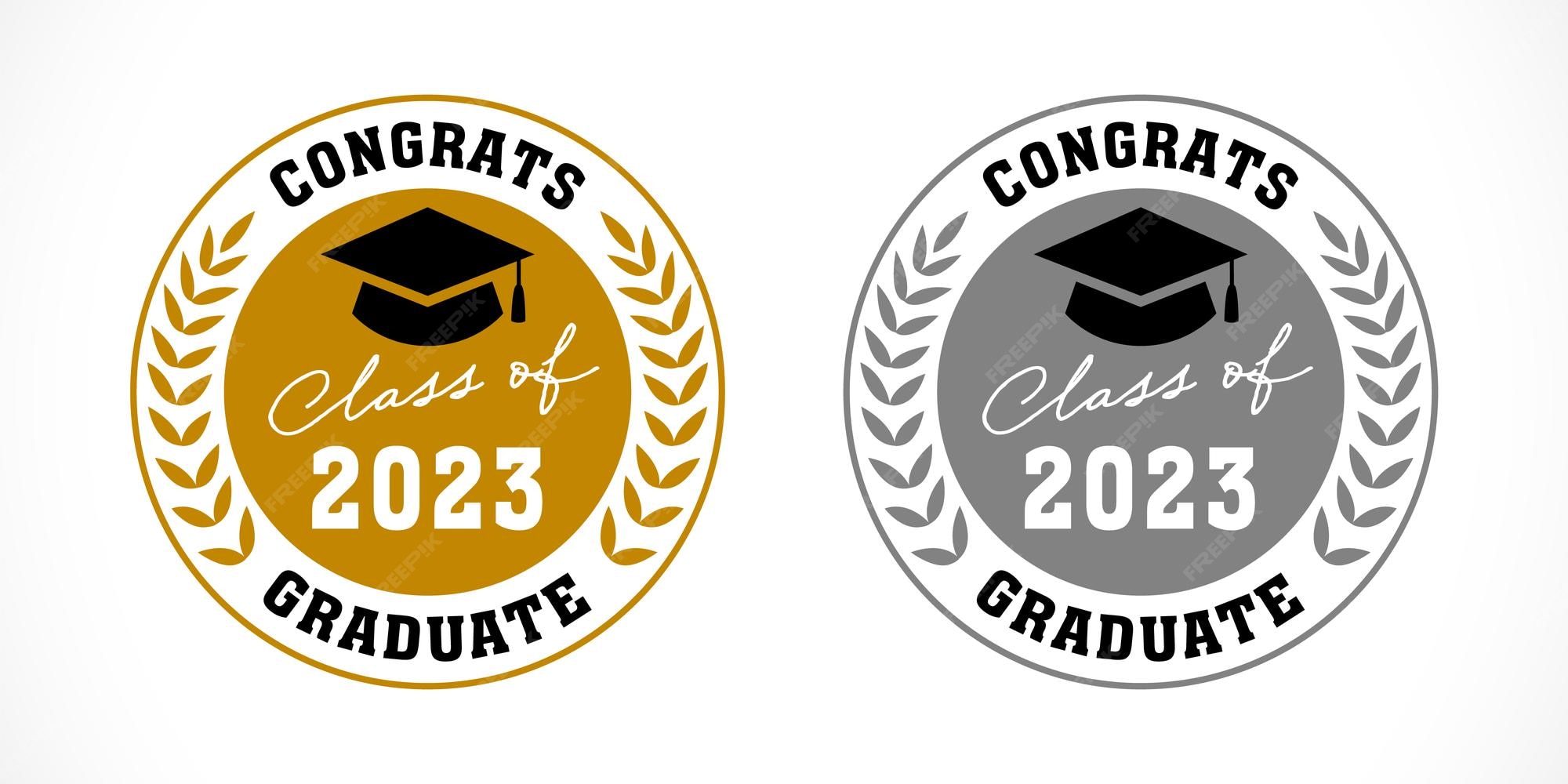 Premium Vector Set of 2025 educational gold and silver medals class
