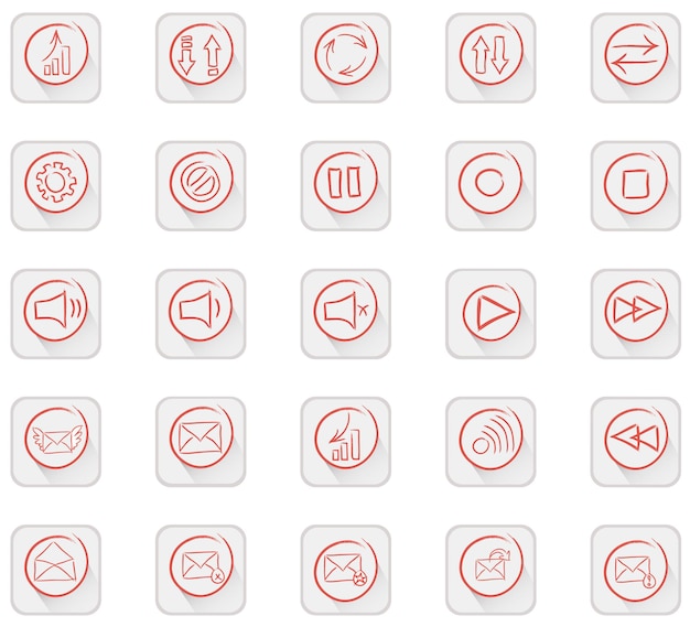 Vector set of 25 quality icon