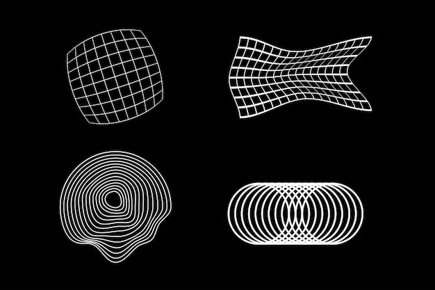 3Dwareframeベクトルデザインコレクションを設定します。