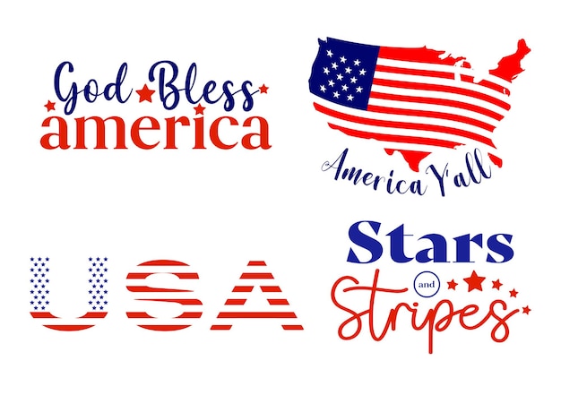 Set of 4th of july. independnce day quotes