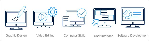 ハードスキル - グラフィックデザインビデオ編集コンピュータのスキル