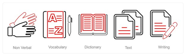 5 言語アイコンを非言語語辞書としてセットする