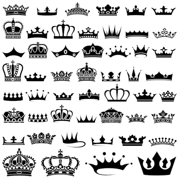 Set of 50 Crown Designs