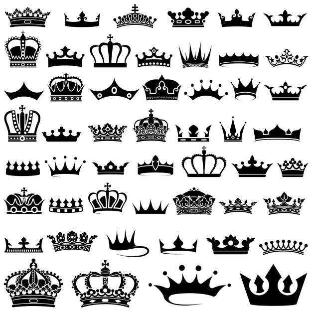 King and queen silhouette 23133650 Vector Art at Vecteezy