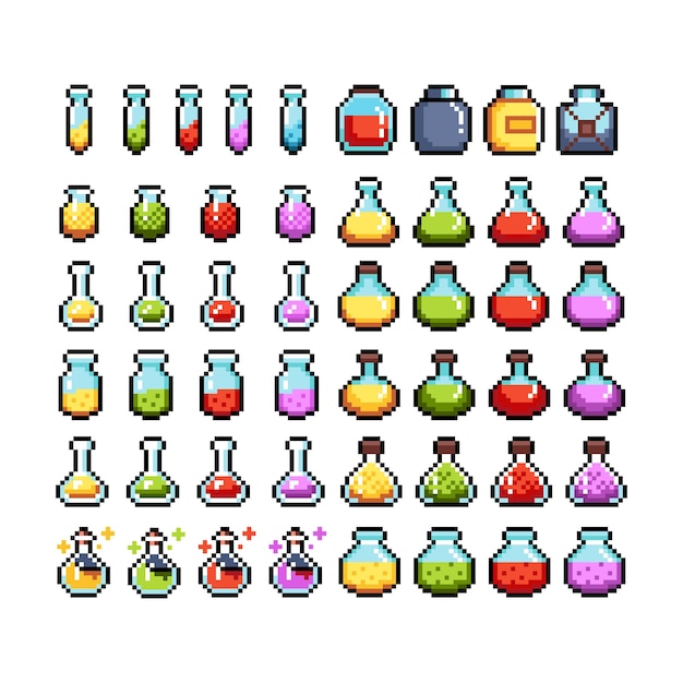 16x16 and 32x32 Pixel Potion Set