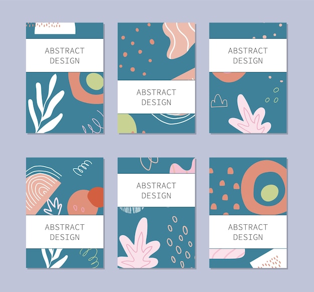 Vector set of abstract backgrounds