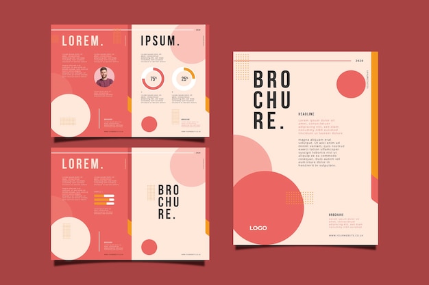 Set of abstract brochure concept