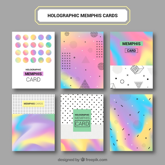 Set di astratto carte colorate infographic