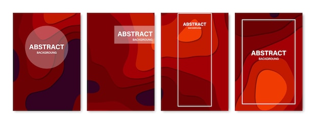 set of abstract cover backgrounds.