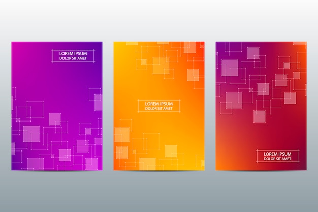 Set of abstract  covers template