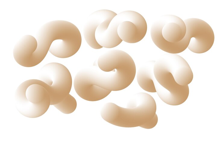 Vector set abstract creative minimalist colorful soft color gradient liquid creamy line
