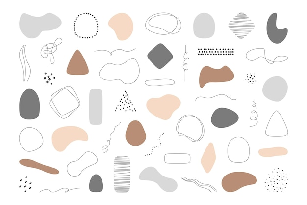 Vector set of abstract elements
