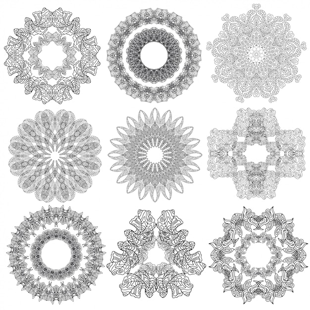 Set di elementi geometrici astratti e forme