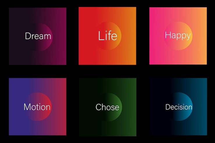 Vector set of abstract modern graphic elements dynamic colored shapes vector illustration