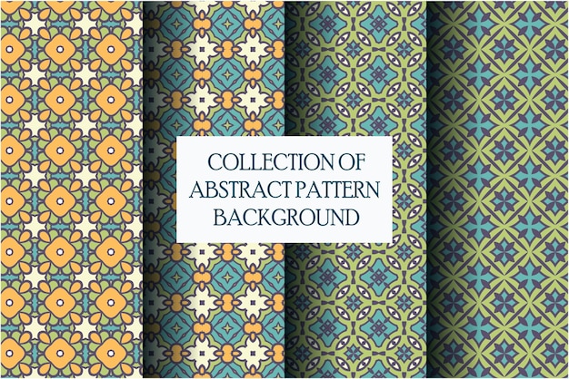 Set of abstract pattern motif  