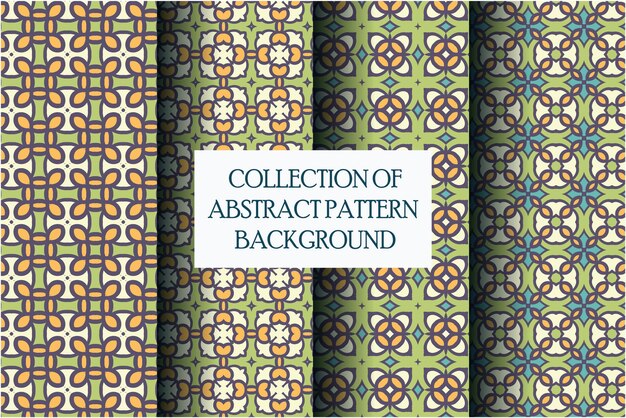 Set of abstract pattern motif  