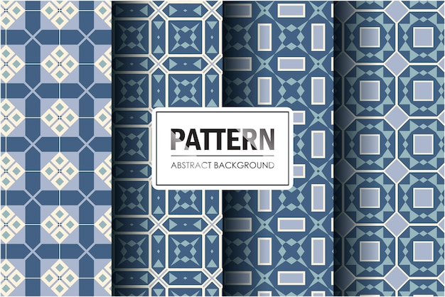 Set of abstract pattern with minimal style