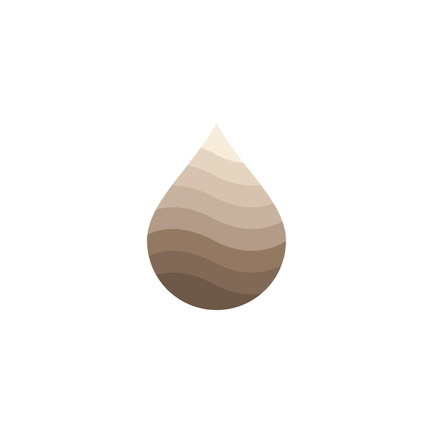 抽象的な水滴のシンボルのロゴのセット