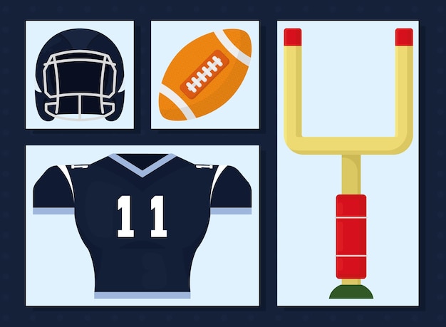 Set of american football