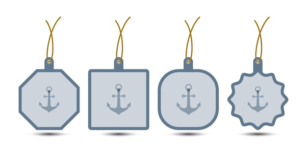 Set of Anchor tags with cord