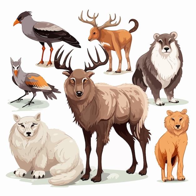 Vector set of animals vector