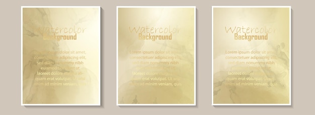 Set aquarel achtergronden