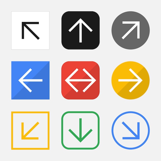 Vector set of arrow icons for your web site or mobile app