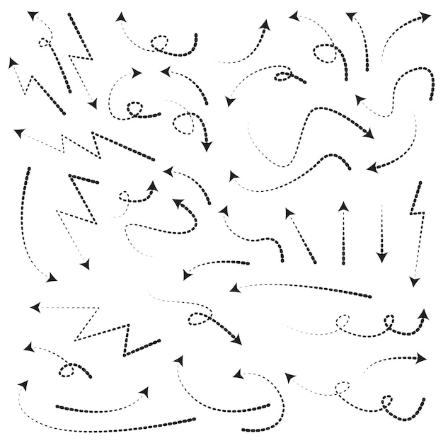 矢印の集合 抽象的なイラスト